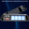 Cross-border 10-inch car rearview mirror streaming media dashcam, high-definition front and rear reversing camera dual lenses Specification image